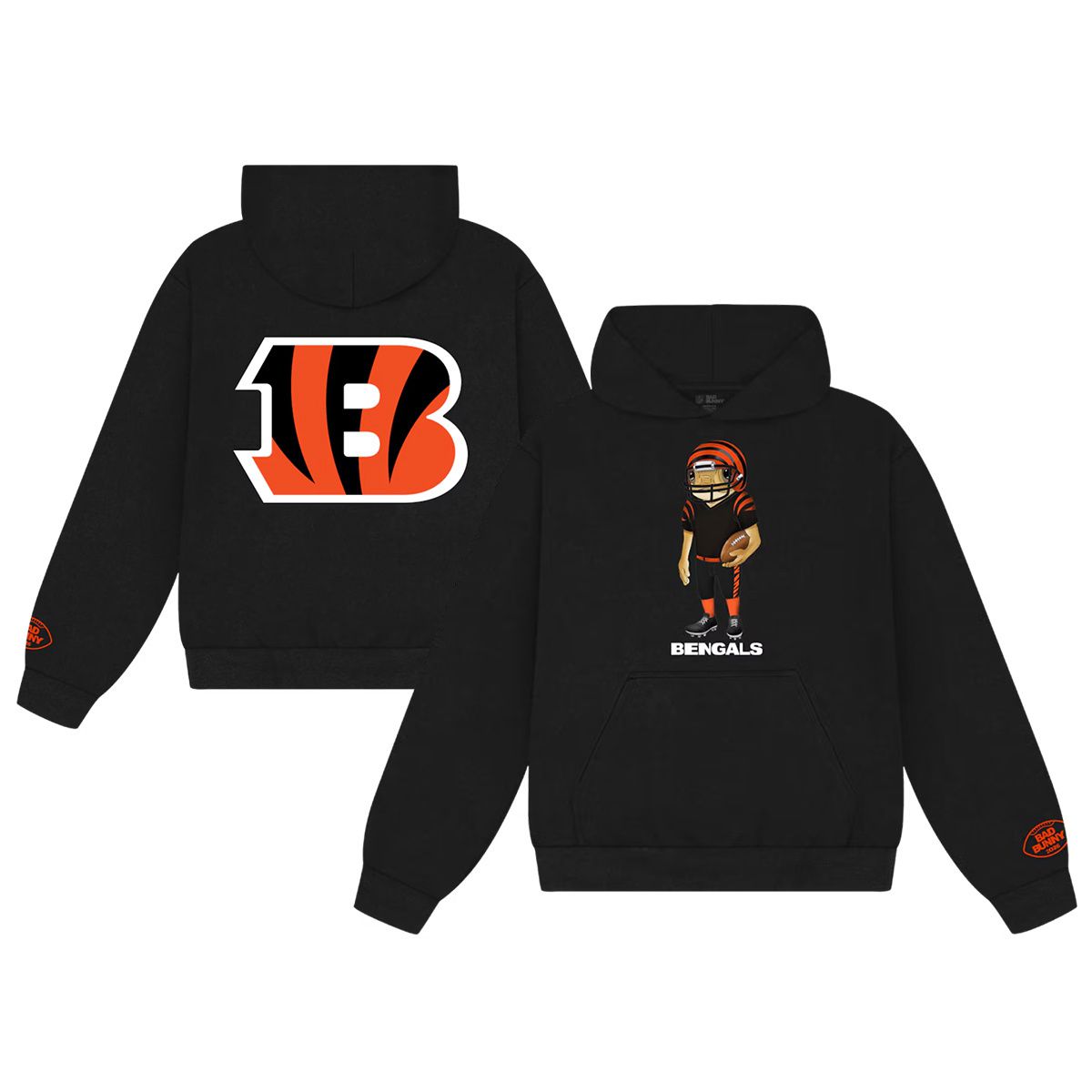 Men 2026 NFL Cincinnati Bengals hoodie black 0011